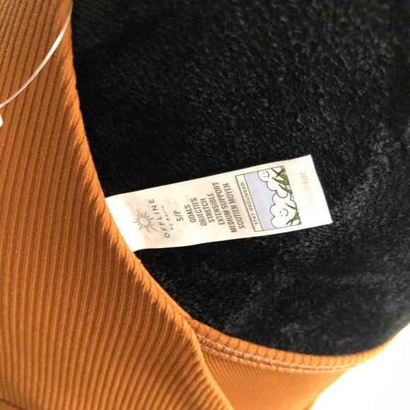 Offline By Aerie Women's Brown Ribbed Sports‎ Bra Size Small NWT - Picture 6 of 6